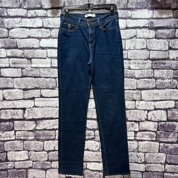 Levis Blue Perfectly Slimming Jeans Size 10 - Picture 1 of 8